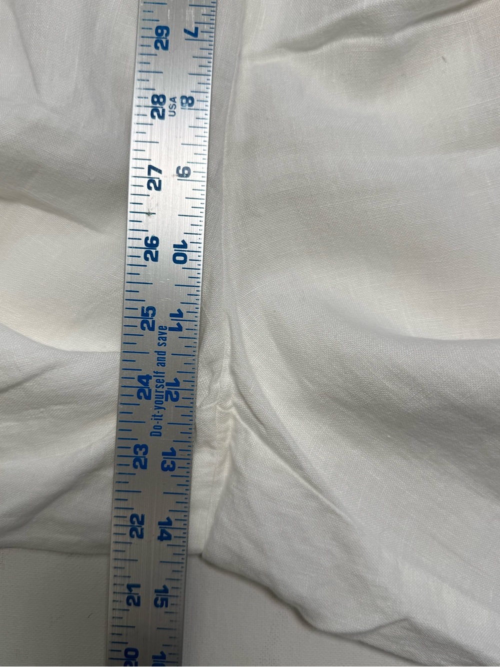 J. Jill Love Linen White Wide Leg Cropped Pants XL Boho Coastal - Picture 5 of 15